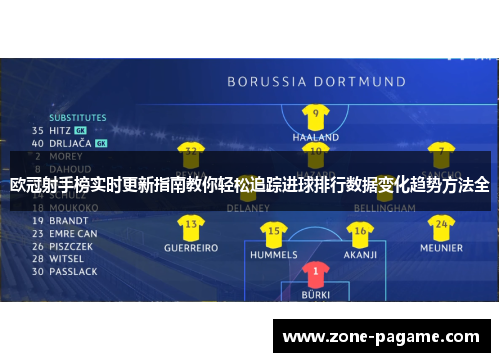 欧冠射手榜实时更新指南教你轻松追踪进球排行数据变化趋势方法全