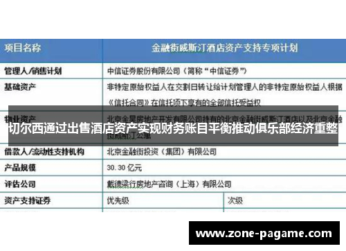 切尔西通过出售酒店资产实现财务账目平衡推动俱乐部经济重整 切尔西通过出售酒店资产实现财务账目平衡推动俱乐部经济重整